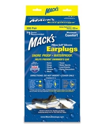 Mack's Moldable Pillow Soft Earplugs 200-pair Dispenser