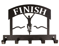 Medal Hanger, Finish Line with Bike