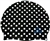 Water Gear Graphic Silicone Swim Cap, Polka Dot