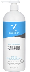 Zealios Sun Barrier SPF 45, 32oz