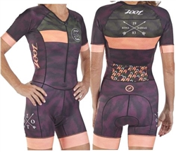 Zoot Women's LTD Tri Short Sleeve Racesuit - Camo