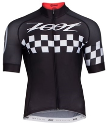 Zoot Men's Cali Cycle Jersey, Black Checker