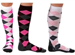 Zensah Argyle Compression Socks, Pair