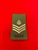 High Quality RAVC Royal Army Veterinary Corps Staff Sergeant New King's Crown Olive Green Combat Rank Slide.