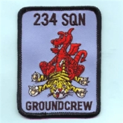 RAF 234 SQN Groundcrew (Square) insignia Badge