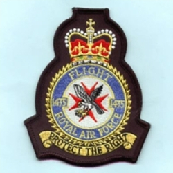 RAF 1435 Flight Badge ( 1435 Flight Crest Badge )