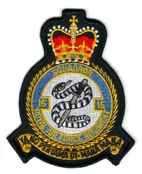 RAF 15 SQN RAF Regiment Official Crest Badge.