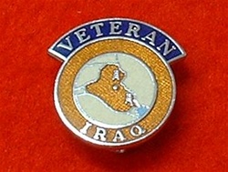 Enamel Iraq OP Telic Veterans Badge Pin