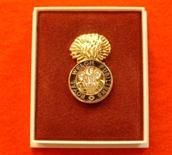 Quality Royal Welch Fusiliers Boxed Infantry Enamel Lapel Badge ( RWF Lapel Badge )
