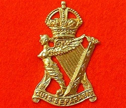 The Royal Ulster Rifles Cap Badge ( RUR Metal Cap Badge )