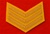 Sergeant 3 Bar Cavalry Yellow Mess Dress Chevrons ( SGT Mess Dress Chevrons Yellow )