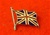 Union Jack Flag Lapel Badge