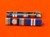 OSM Afghanistan Rosette Golden Jubilee Medal Ribbon Bar Pin