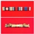 OSM Afghanistan  OP Herrick + Rosette OP Shader Afghanistan Queens Platinum Jubilee Medal Ribbon Bar Stud Type