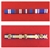 Queens Golden Jubilee Queens Diamond Jubilee Queens Platinum Jubilee Police Long Service & Good Conduct Medal Ribbon Bar Stud Type