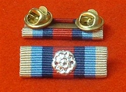 OSM Afghanistan OP Herrick Medal Ribbon Bar Pin Stud Type Afghanistan Rosette Attached