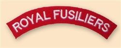 Re-Enactors Royal Fusiliers Regiment Shoulder Titles