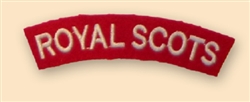 Re-Enactors Royal Scots Regiment Shoulder Titles