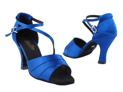 Style 1659 Gem Blue Satin - Women's Dance Shoes | Blue Moon Ballroom Dance Supply