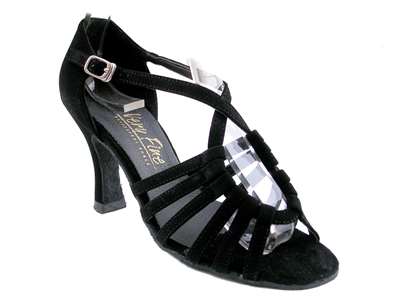 Style 1661 Black Nubuck - Women's Dance Shoes | Blue Moon Ballroom Dance Supply
