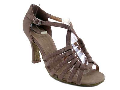 Style 1661 Brown Nubuck - Women's Dance Shoes | Blue Moon Ballroom Dance Supply