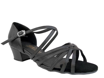 Style 1670C Black Leather Cuban Heel WIDE/NARROW - Women's Dance Shoes | Blue Moon Ballroom Dance Supply