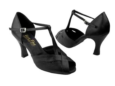 Style 2703 Black Leather - Women's Dance Shoes | Blue Moon Ballroom Dance Supply