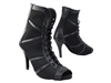 latin 3302 black leather and mesh  dance boot - Dance Boot | Blue Moon Ballroom Dance Supply