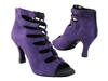 latin 3304 purple suede Ankle  Dance Boot - Dance Boot | Blue Moon Ballroom Dance Supply