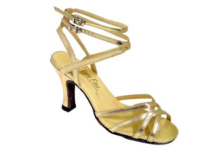 Style 5009 Gold Leather - Women's Dance Shoes | Blue Moon Ballroom Dance Supply