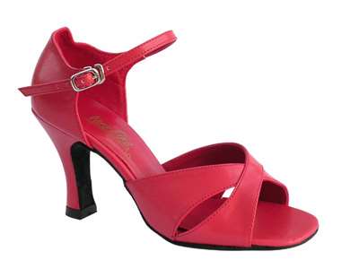 Style 6029 Red Leather - Women's Dance Shoes | Blue Moon Ballroom Dance Supply