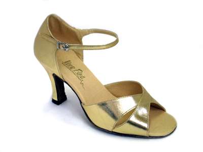 Style 6029 Gold Leather - Women's Dance Shoes | Blue Moon Ballroom Dance Supply
