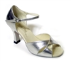 Style 6029 Silver Leather - Women's Dance Shoes | Blue Moon Ballroom Dance Supply