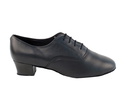 915108 Black Leather Wide Width Latin Heel - Men's  Dance Shoes | Blue Moon Ballroom Dance Supply