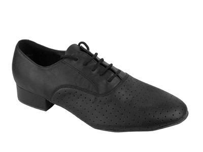 Style 919101 Black Perforated Leather - Women's Dance Shoes | Blue Moon Ballroom Dance Supply