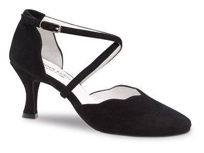 Style AK 596-60 Black Suede - Anna Kern Dance Shoes | Blue Moon Ballroom Dance Supply