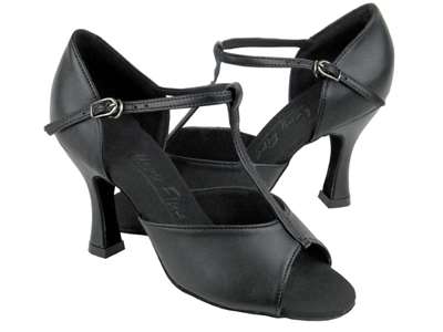 Style C1609 Black Leather - Ladies Dance Shoes | Blue Moon Ballroom Dance Supply