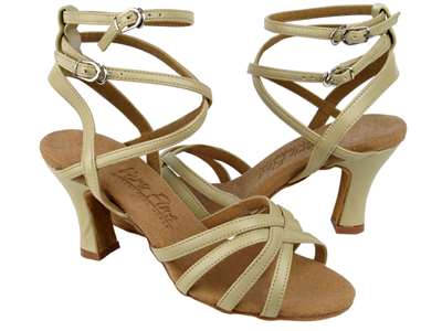 Style C5009 Beige Leather - Ladies Dance Shoes | Blue Moon Ballroom Dance Supply