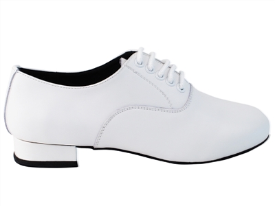 Style C919101 White Leather - Men's Dance Shoes | Blue Moon Ballroom Dance Supply