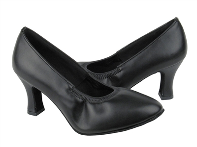 Style C9624 Black Leather - Ladies Dance Shoes | Blue Moon Ballroom Dance Supply