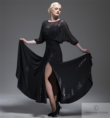 Style LBD Alia Long Dress - Women's Dancewear | Blue Moon Ballroom Dance Supply