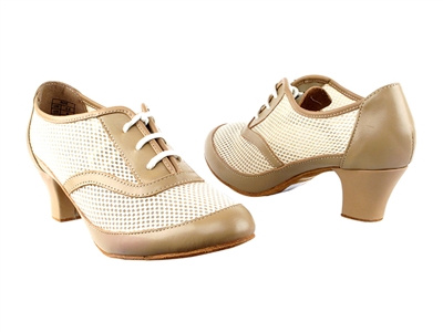 Style CD1108 Nude Leather Cuban Heel - Ladies Dance Shoes | Blue Moon Ballroom Dance Supply