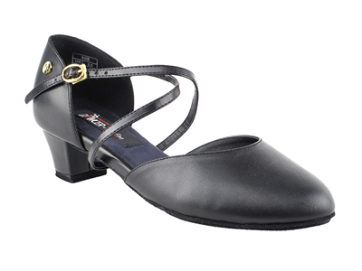 VF CD1123DB Black Leather - Ladies Dance Shoes | Blue Moon Ballroom Dance Supply