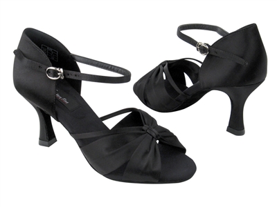 CD2150 Black Satin - Women's Dance Shoes | Blue Moon Ballroom Dance Supply