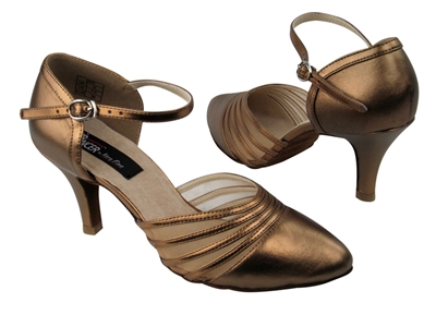Style CD6033 Copper Nude Leather - Ladies Dance Shoes | Blue Moon Ballroom Dance Supply