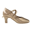 Crown Dance Shoes Ladies 4112 Lt Tan Satin 2" heel- Women's Dance Shoes | Blue Moon Ballroom Dance Supply