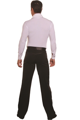 Style MP2 Latin Pant with Satin Stripe - Men's Dancewear | Blue Moon Ballroom Dance Supply