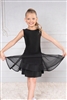 Style DA Girls Ballroom Dance Short Mesh Skirt for Dance | Blue Moon Ballroom Dance Supply