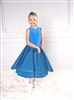 Style DA Girls Ballroom Dance Long Velvet Skirt for Dance | Blue Moon Ballroom Dance Supply