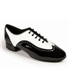 Style IDS Brogue Black Patent & White Patent - Men's Dance Shoes | Blue Moon Ballroom Dance Supply